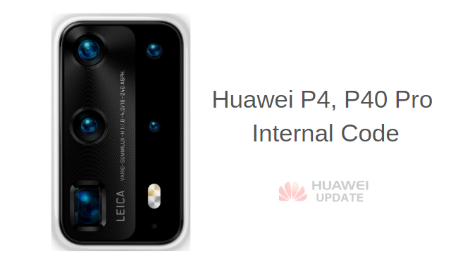 Huawei P40 and P40 Pro internal code