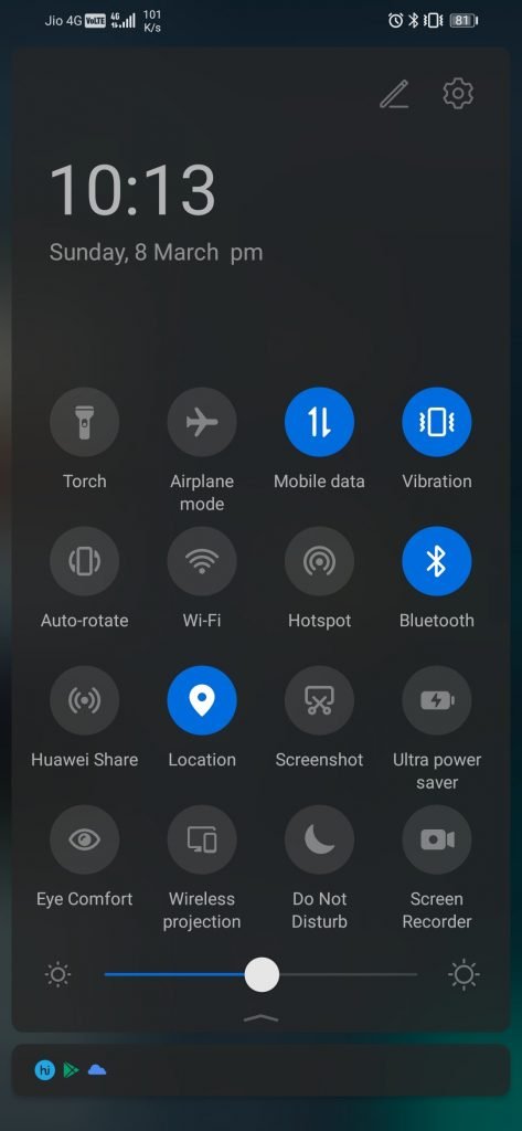 Honor 8X EMUI 10 Issue Screenshot