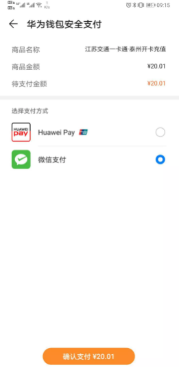 Payment Huawei Card