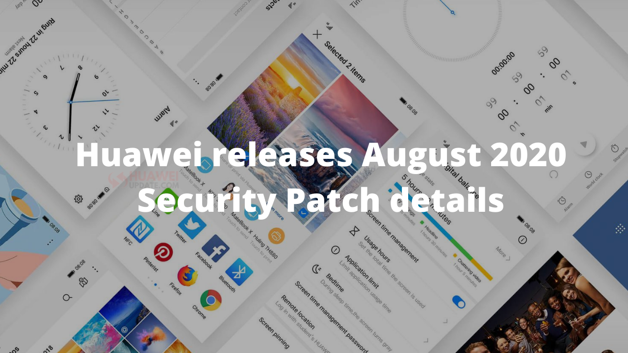 Huawei releases EMUI and Magic UI August 2020 security patch details