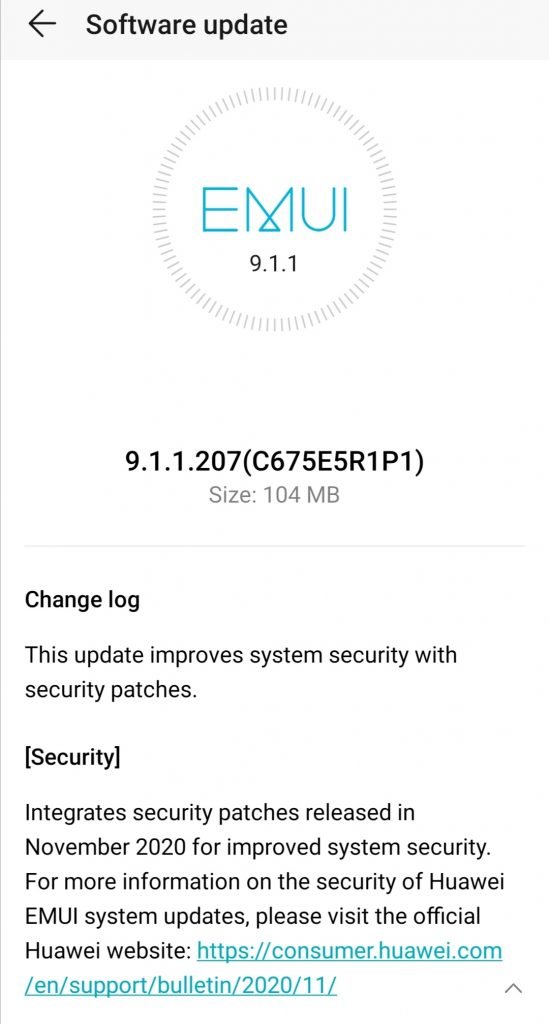 HONOR 9X PRO EMUI 9.1.1.207