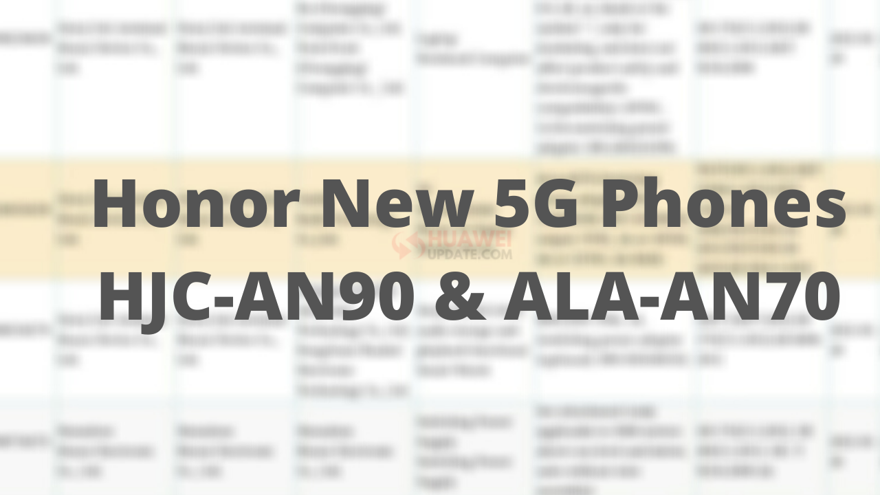 Honor 5G mobile phones