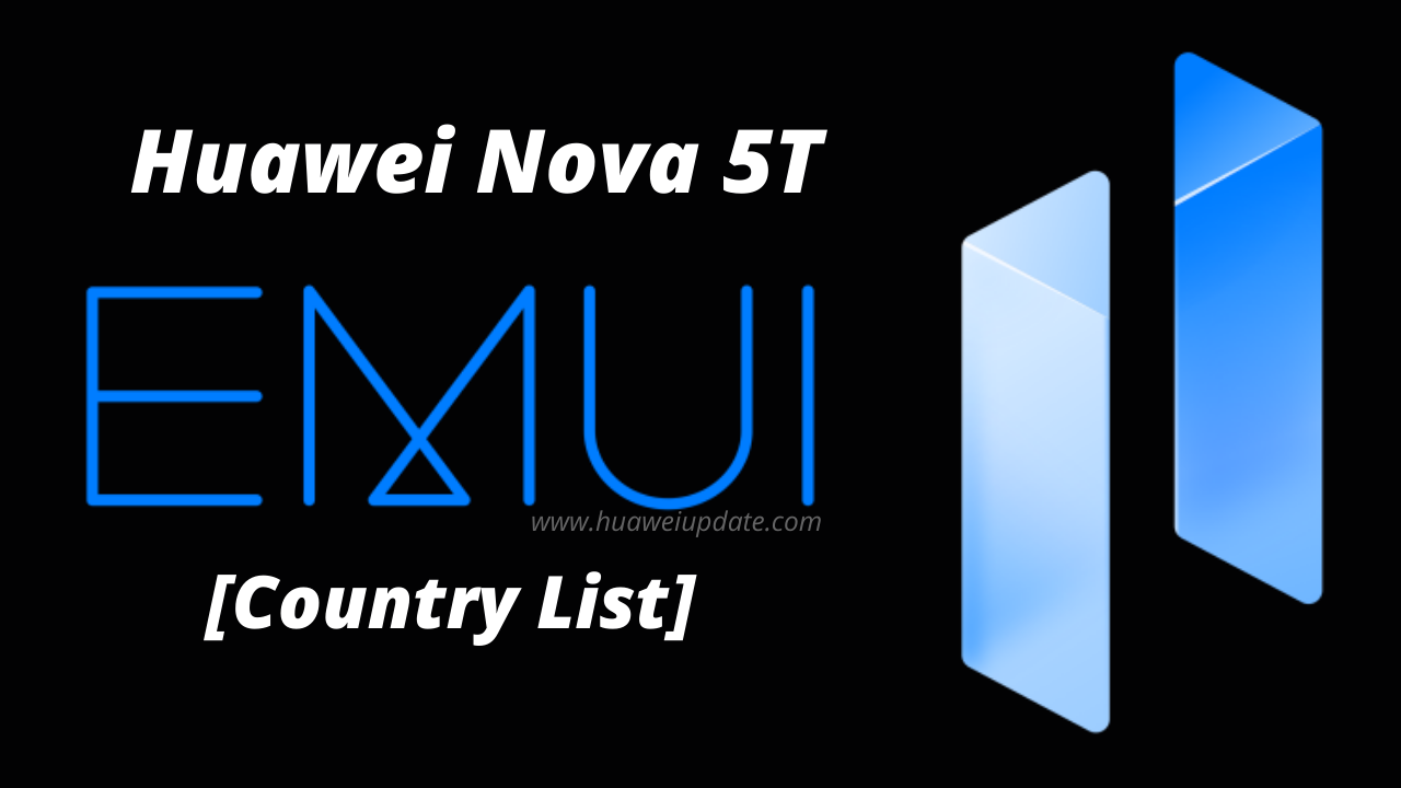 Huawei Nova 5T EMUI 11 Stable update status