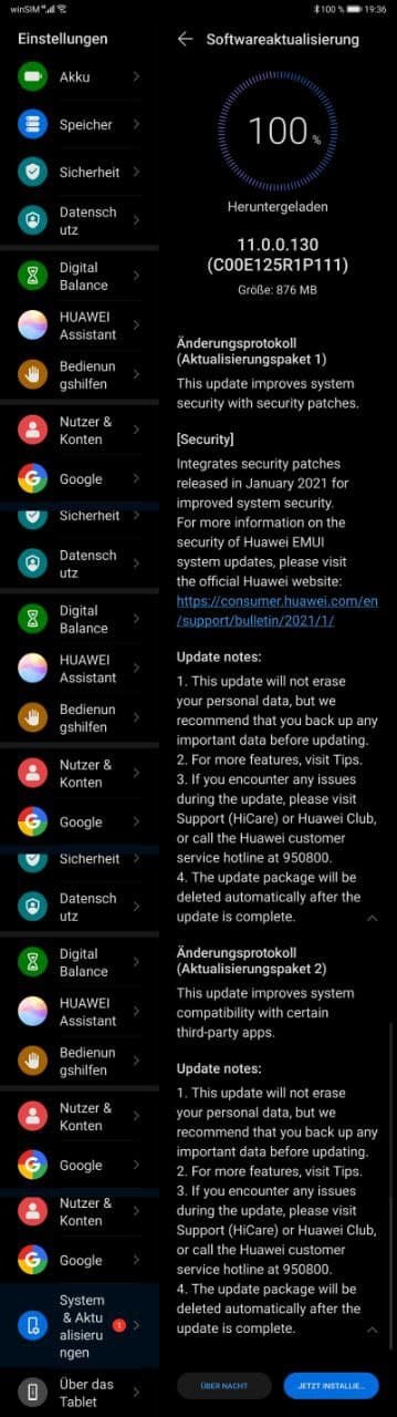 Huawei MediaPad M6 8.4 LTE EMUI 11.0.0.130