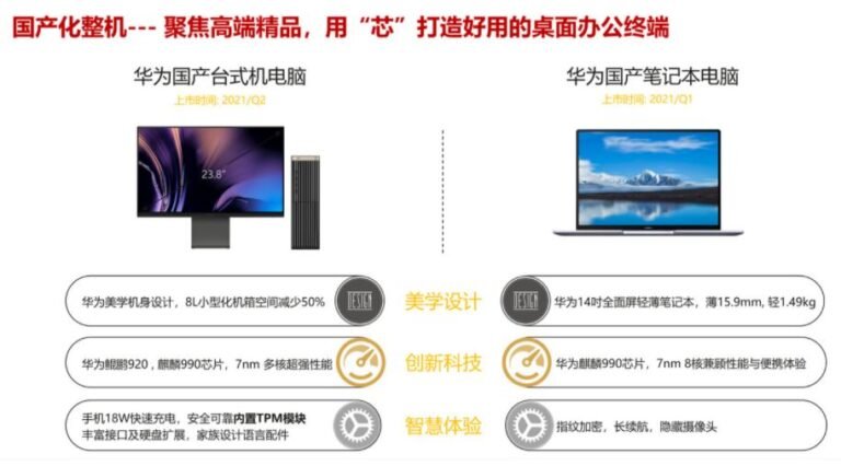 Huawei Kirin 990 mobile processor laptop