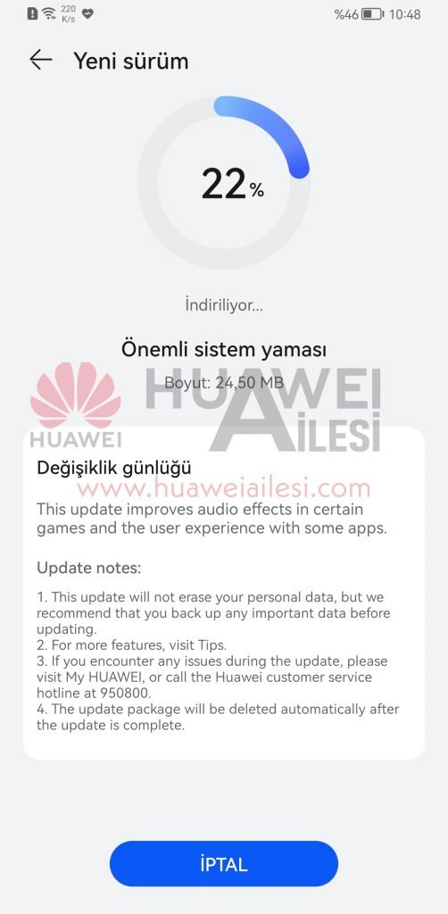 HarmonyOS 2.0.0.116 patch update