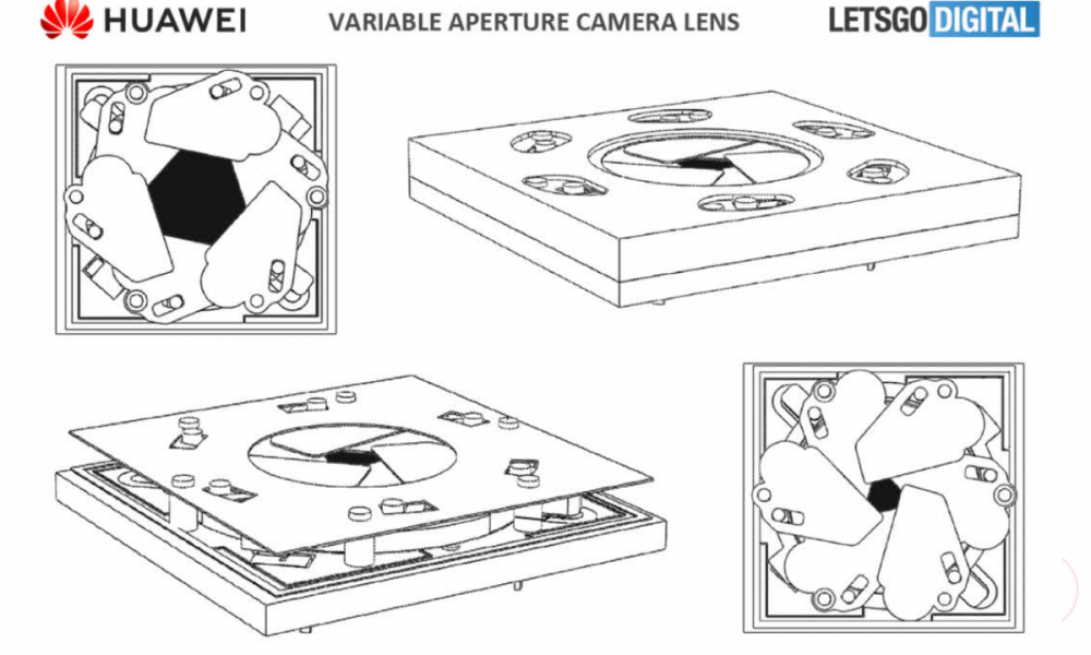 Camera patent with variable aperture