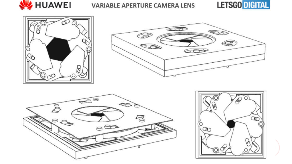 Camera patent with variable aperture