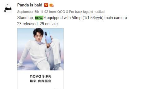 Huawei Nova 9 camera