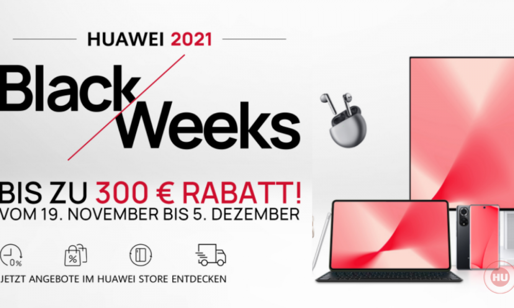 Huawei listed Black Friday 2021 offers in Europe
