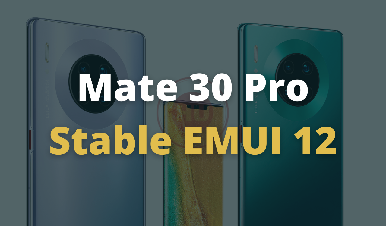 Mate 30 Pro Stable EMUI 12