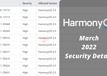 HarmonyOS March 2022 Security patch details