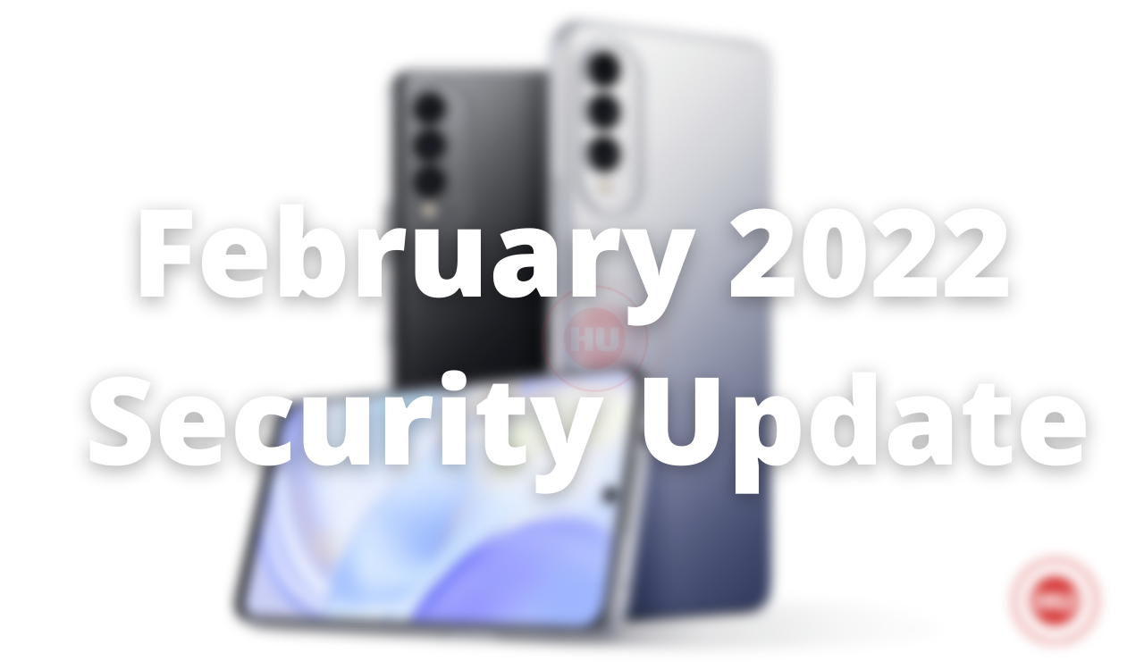 Huawei Nova 8 SE vitality edition February 2022 security update