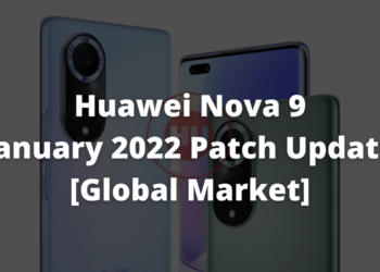 Huawei Nova 9 January 2022 patch update
