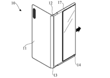Extended foldable phone screen