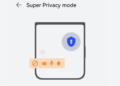Super Privacy Mode on Huawei P50 Pocket