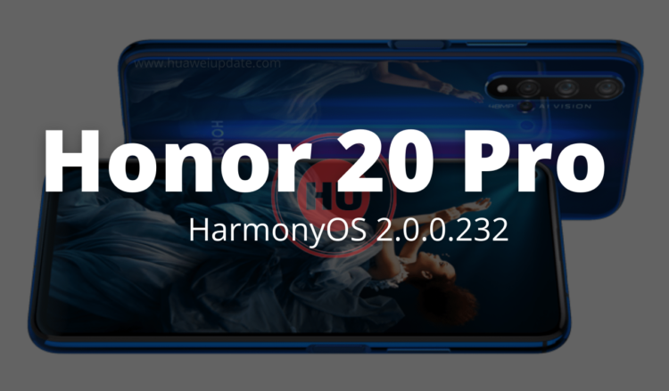 Honor 20 Pro HarmonyOS 2.0.0.232