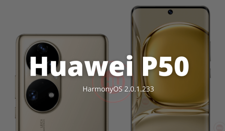 Huawei P50 HarmonyOS 2.0.1.233 update