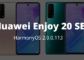 Huawei Enjoy 20 SE HarmonyOS update