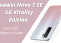 Huawei Nova 7 SE 5G Vitality Edition June 2022 security update