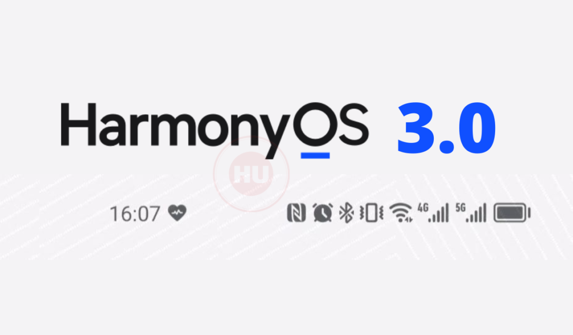 Status bar of HarmonyOS 3
