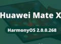 Huawei Mate X HarmonyOS 2.0.0.268 Update