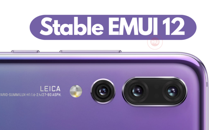 Huawei P20 Pro getting stable EMUI 12 update