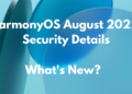 HarmonyOS August 2022 security details