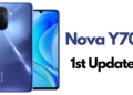 Huawei Nova Y70 first software update