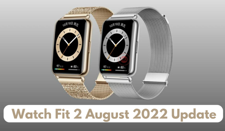 Watch Fit 2 August 2022 update