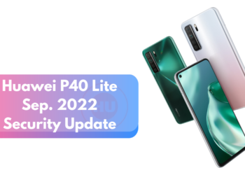 Huawei P40 Lite September 2022 patch update