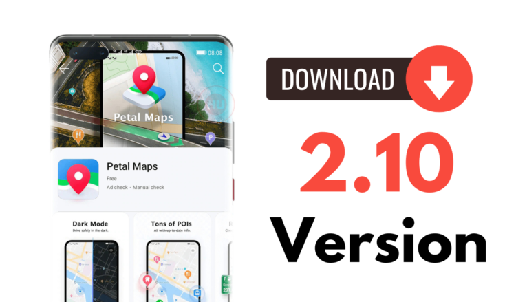 Huawei Petal Maps 2.10 App update