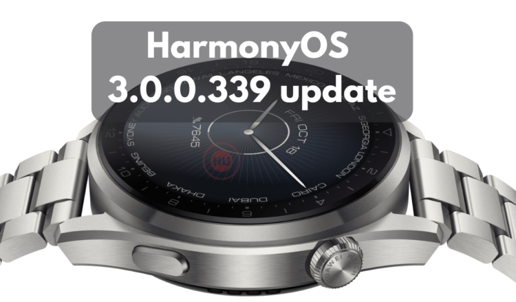 Huawei Watch 3 Pro HarmonyOS 3.0.0.339 update