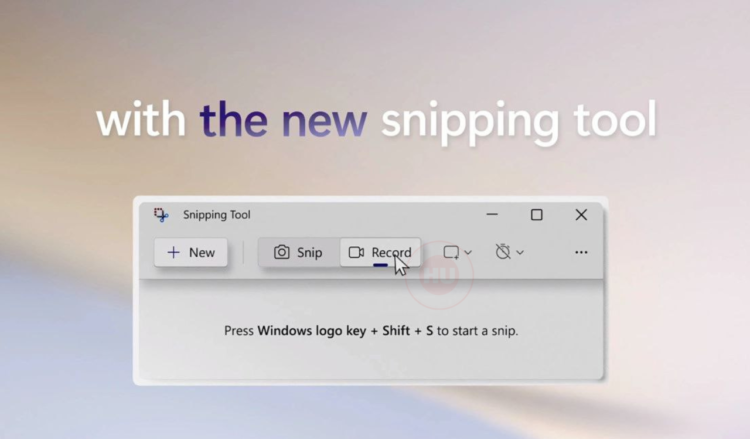 Snipping Tool in Windows 11 will bring screen recorder