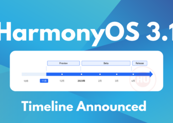 HarmonyOS 3.1 timeline