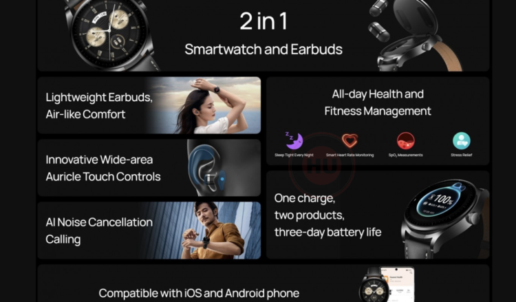 Huawei Watch Buds 2-in-1 smartwatch
