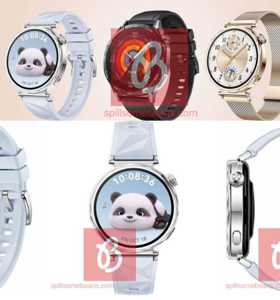 Huawei Watch GT 5 smartwatch renders leaked